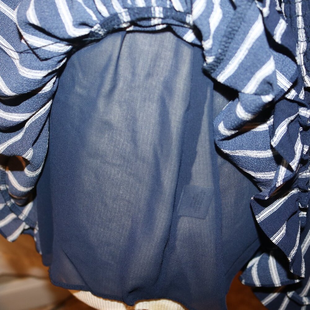 MISA Los Angles minidress XS stripped, smocked and ruffled - Picture 6 of 9